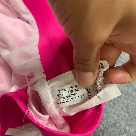 Under Armour Shorts Womens Small Neon Pink White Fly By 2.0 Loose Heatgear Lined - Picture 8 of 13